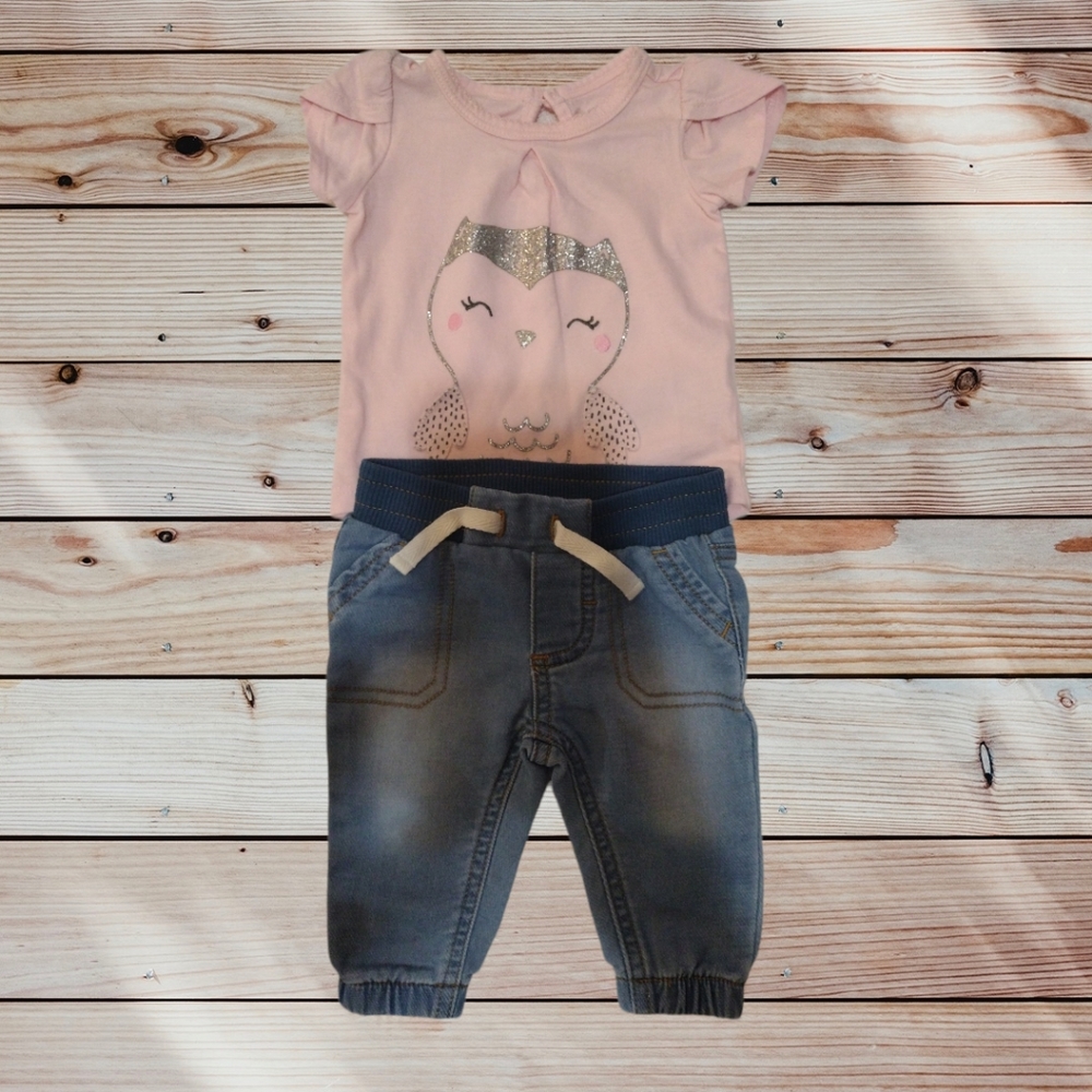 ⚡CARTER'S⚡CHILD OF MINE size Newborn Baby Clothing Girl - Picture 3 of 7